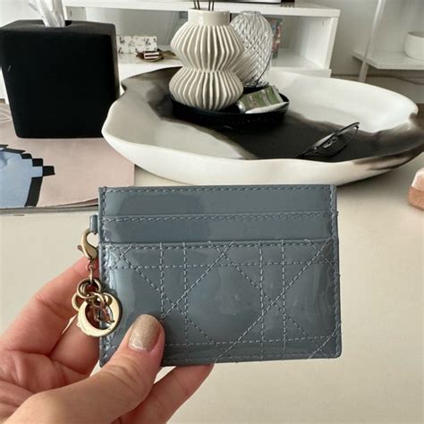 dior dinosaur card holder|Lady Dior Freesia Card Holder.